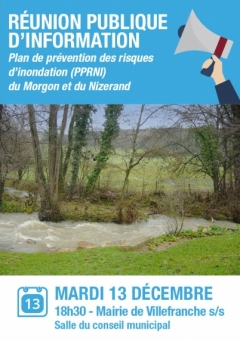 Réunion publique prévention des inondations 