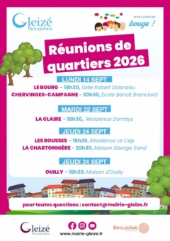 Réunions de quartiers