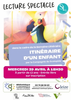 Lecture spectacle "Itinéraire d'un enfant"