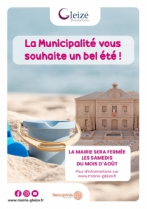 Horaires des services municipaux pendant l'été