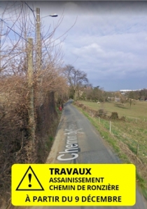 Travaux chemin de Ronzière