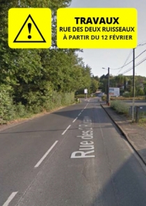 Travaux rue des deux ruisseaux 