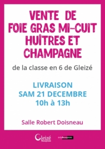Foie-gras, huîtres et Champagne