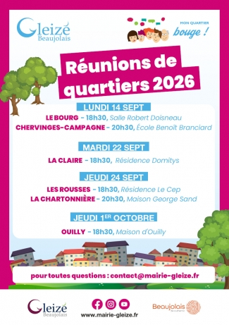 Réunions de quartiers